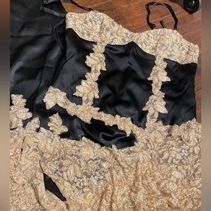 FINAL DROP Vintage Cache Silk Beaded Top + Skirt Set